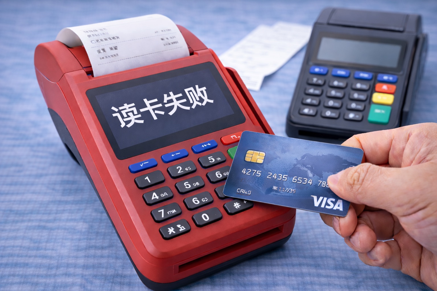信用卡插在POS机显示读卡失败怎么办?没有信用卡还能刷POS机吗?